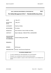 19/11 Fire safety management (Part 1