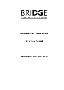 2. Why are Citizenship and Gender Relevant to Development