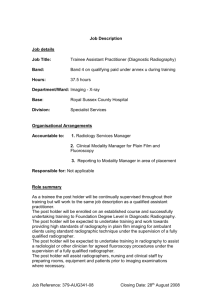 Job Description - Workforce planning and eduation commissioning
