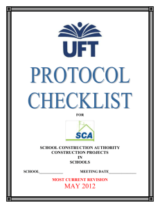 Link To UFT Protocol Check List