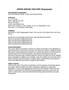 BSC6990: Biometry and Experimental Design