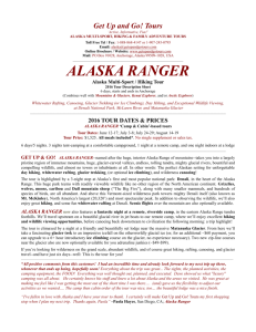 Alaska Ranger Tour Description Sheet ()