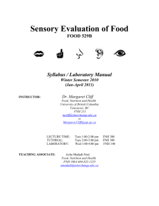 FOOD 527b 2010 Syllabus - UBC Blogs