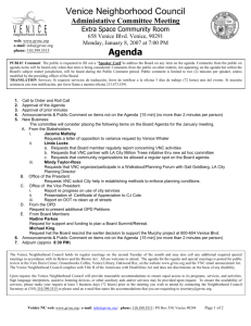 VNC_Adcom)Agenda_1-8-07 - Venice Neighborhood Council