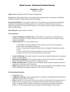 Model Lesson: Structured Problem-Solving