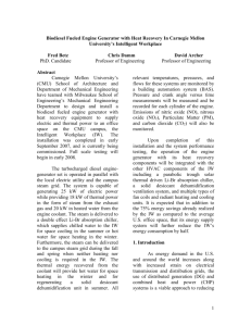 Biodiesel Fueled Engine Generator with Heat Recovery