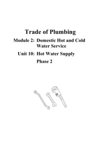 Defects in Hot Water Systems