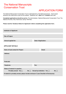 Application Form - The National Archives