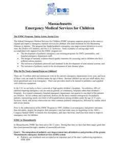 Massachusetts Emergency Medical Services for Children The EMSC
