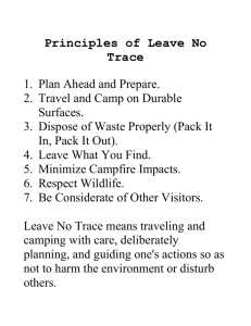 The Principles of Leave No Trace