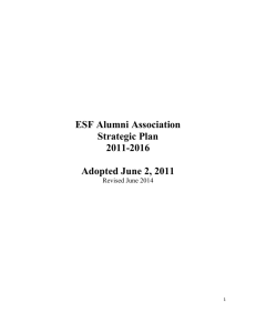 Alumni Association Strategic Plan 2011