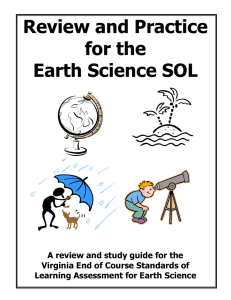 Earth Science Course SOL Study Guide