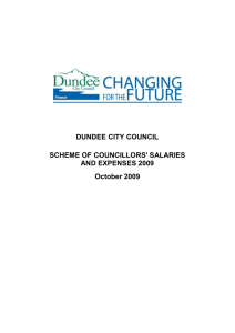 and expenses 2009 - Dundee City Council