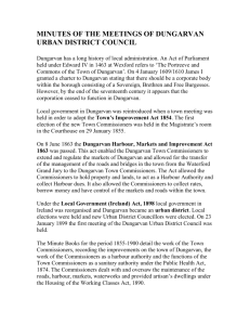 Dungarvan Urban District Council Minutes Descriptive List(word