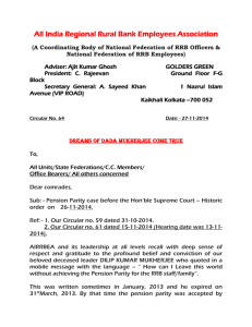 Historic order on 26-11-2014 - All India Regional Rural Bank