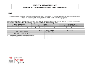 Self Evaluation Template - Heart and Stroke Foundation of Ontario