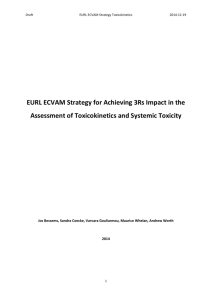 EURL ECVAM 3R Strategy for Toxicokinetics