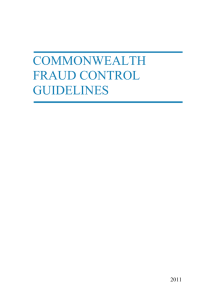 Commonwealth fraud control guidelines - Attorney