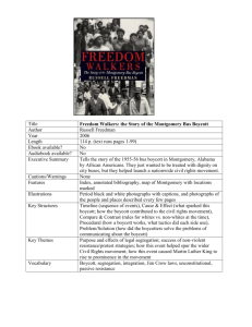 Notes for Freedom Walkers - Waunakee Community School District