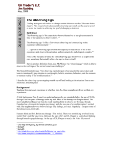 Research Note (The Observing Ego).