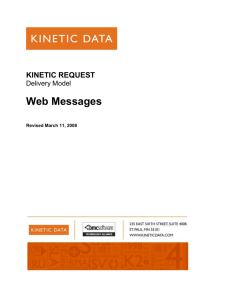 web messages - Kinetic Data