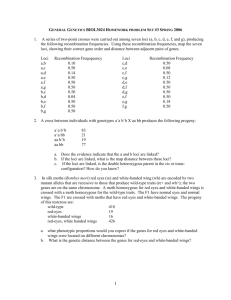 general genetics biol3024 homework problem set #4 & 5 fall 2005