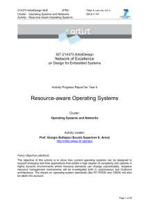 Resource-aware Operating Systems