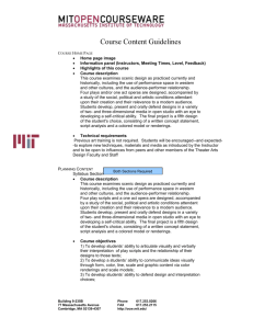 Course Content Guidelines