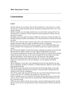 Lamentations - Bible, King James Version