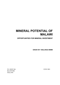 mineral potential of malawi