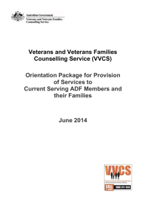 ADF Orientation Guide - Veterans and Veterans Families