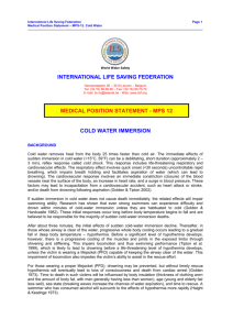 MPS-12 - Cold water immersion - International Life Saving Federation