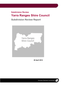 2012 Yarra Ranges Shire Council subdivision review final report