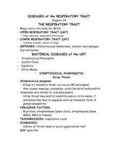 DISEASES of the RESPIRATORY TRACT