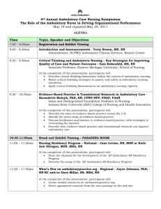 4th Annual Ambulatory Nursing Symposium