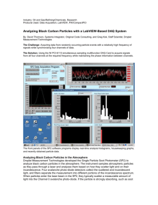 Analyzing Black Carbon Particles with a LabVIEW