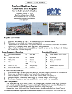 Cardboard Boat Regatta Rules!