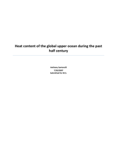 Heat content of the global upper ocean during the past half century