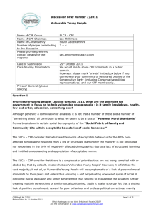 Ministerial response - South Leicestershire