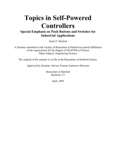 Topics in Self-Powered Controllers