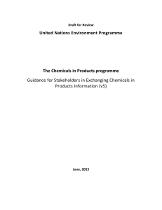 Guidance on Identifying Chemicals for Information