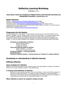 Reflective Learning and Journal Writing Course