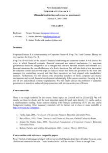 Capital structure: the Modigliani and Miller theorem, impact of taxes