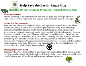 Help Save the Earth: Lug a Mug
