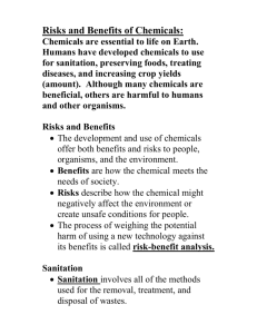 Risks and Benefits of Chemicals: