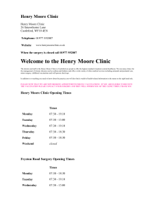 Henry Moore Clinic - Guildford and Waverley CCG