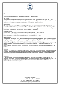 Graduate Clinic Application Form