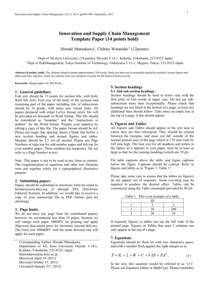 Innovation And Supply Chain Management Vol 6 No 3 Pp 001