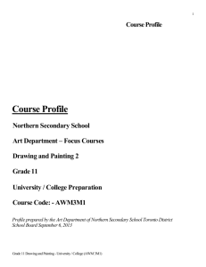 Course Profile - Northern Secondary School