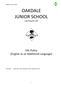 EAL Policy September 2014